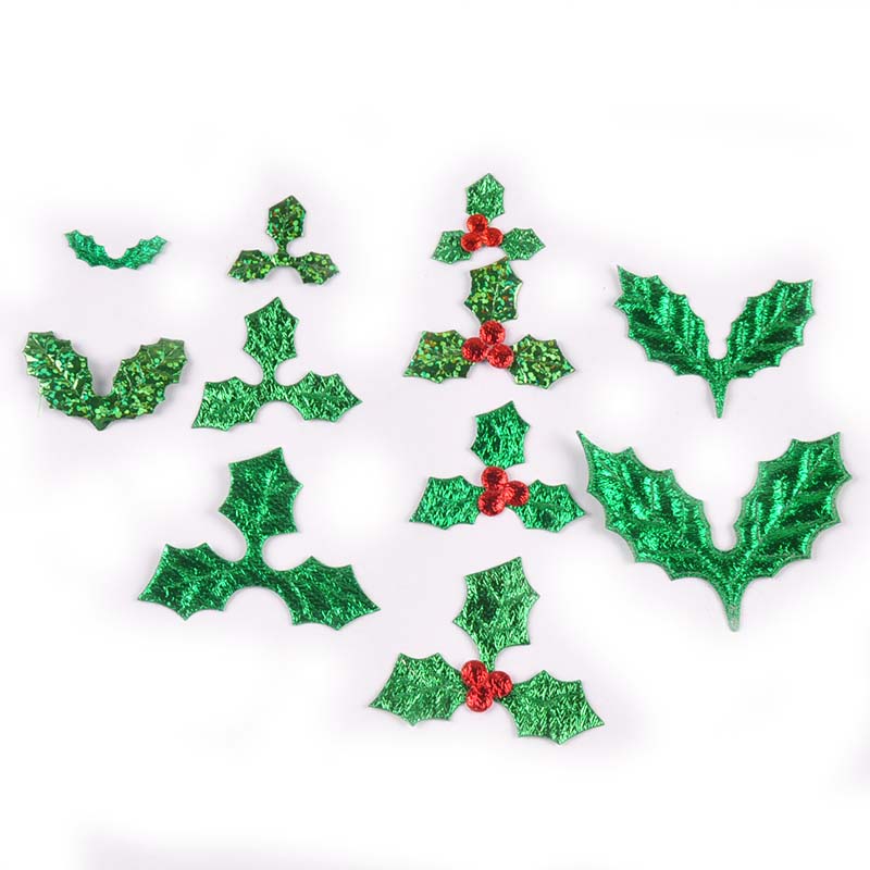 Art Craft Christmas Tree - 100 sztuk 25-60mm liście choinki naklejka