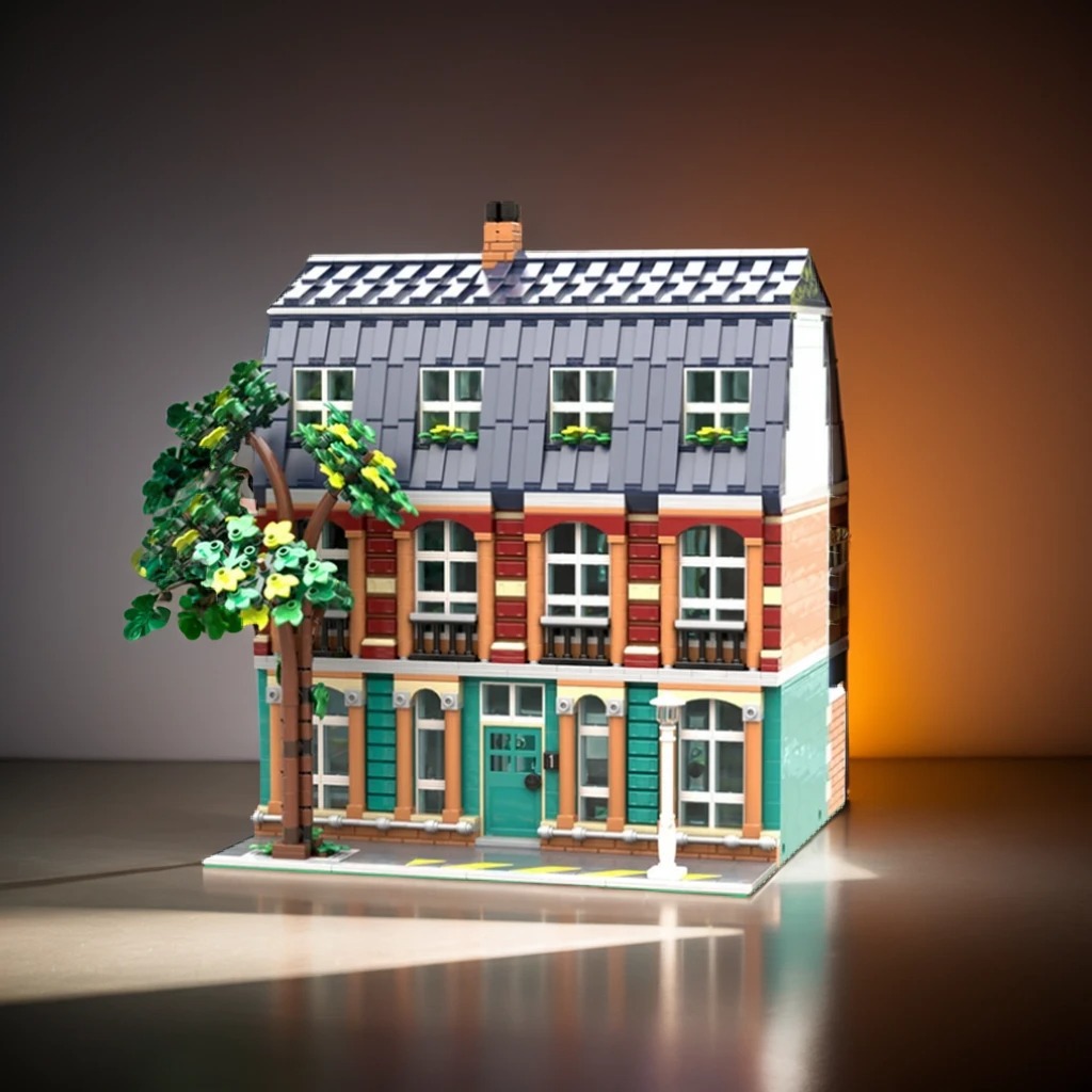Art Craft Ideas For School - 3332 elementów MOC Modularne Budynki Model