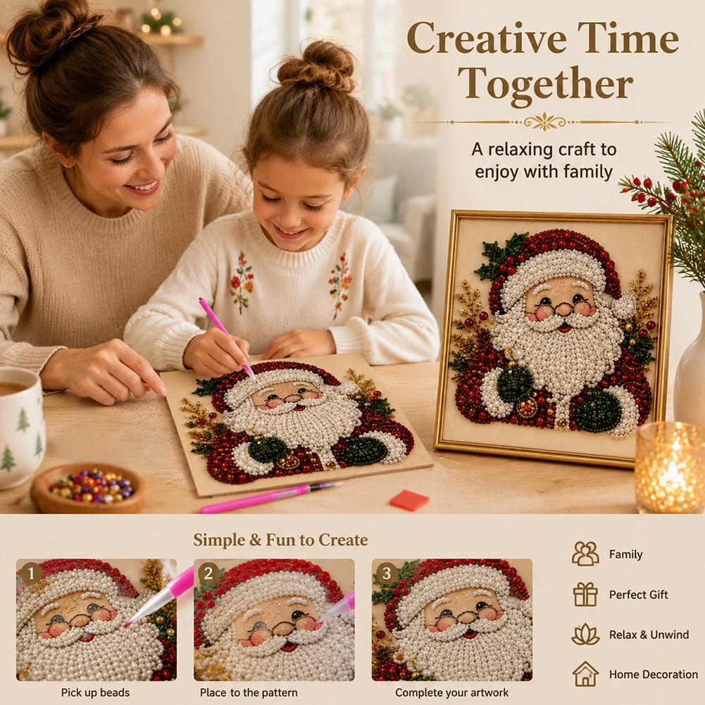 Art Craft Gifts For Adults - Świąteczny Zestaw DIY z Perłami i