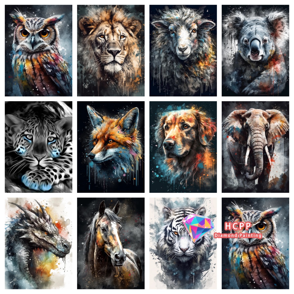 Art Craft Lion - Zestaw do malowania diamentami Zwierzęta Lew