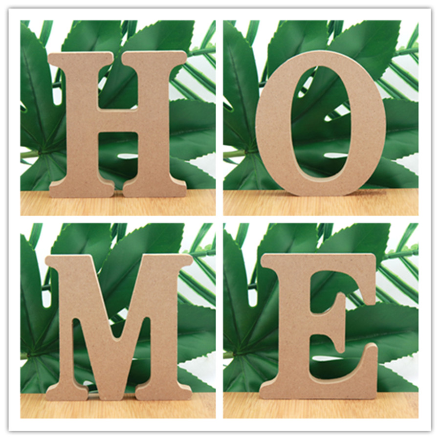 Letter S Art Craft - 1szt 10cm Kolor drewna Drewniane litery