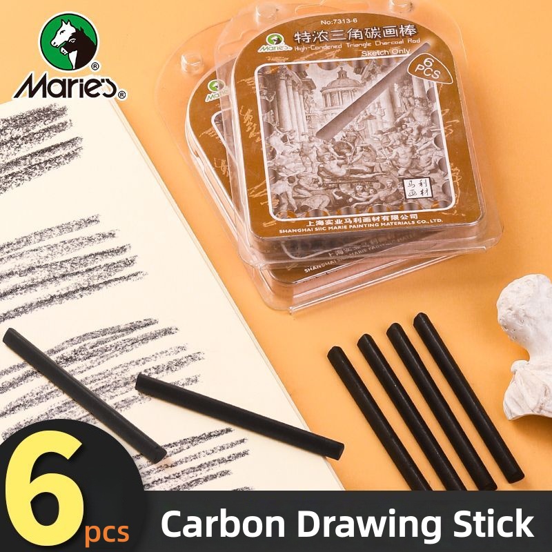 Sketching Charcoal Set - Trójkątny pręt do rysowania węglem, pasek