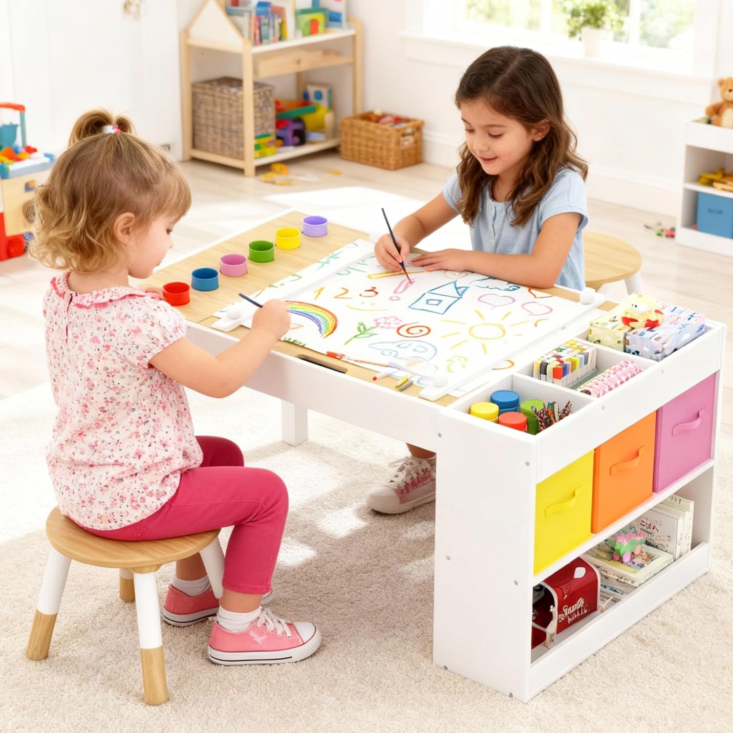 School Of Art X Craft - Stolik artystyczny dla dzieci i zestaw