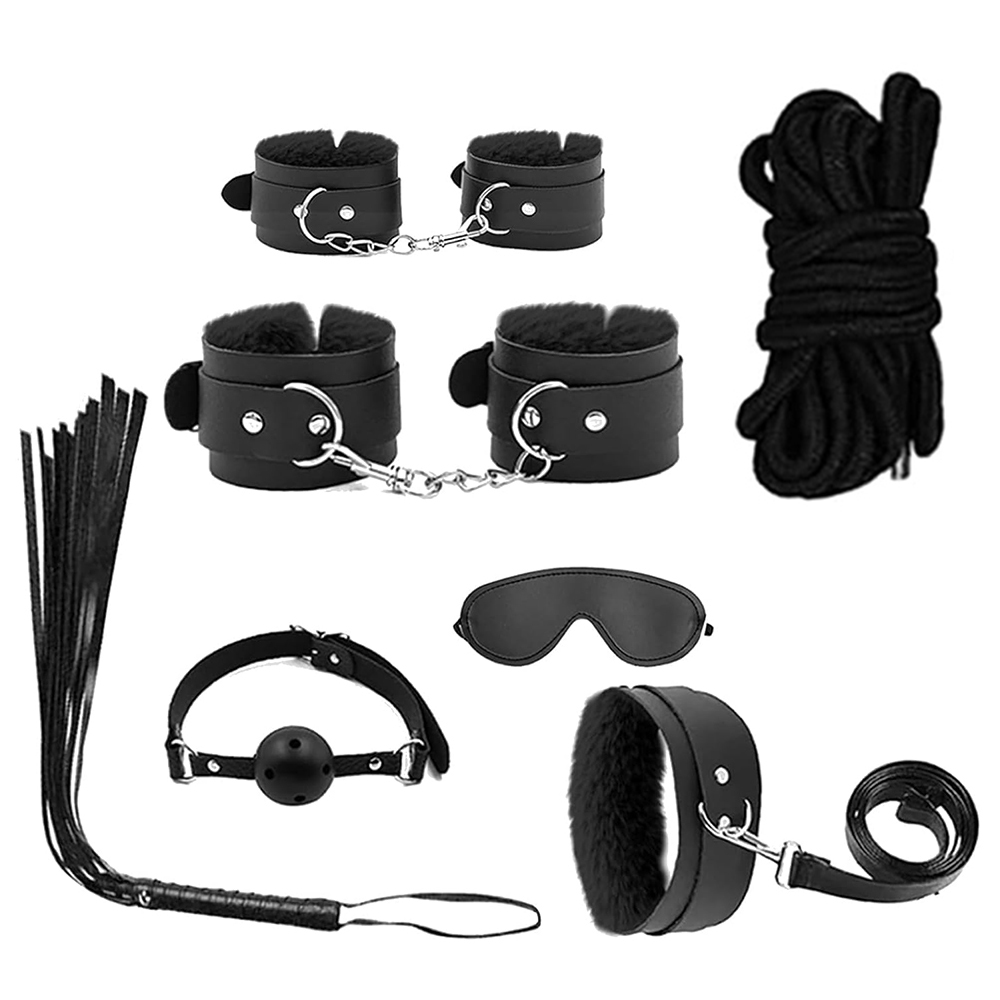 Leather Tooling Kit - Zestaw SM dla dorosłych, kajdanki erotyczne,