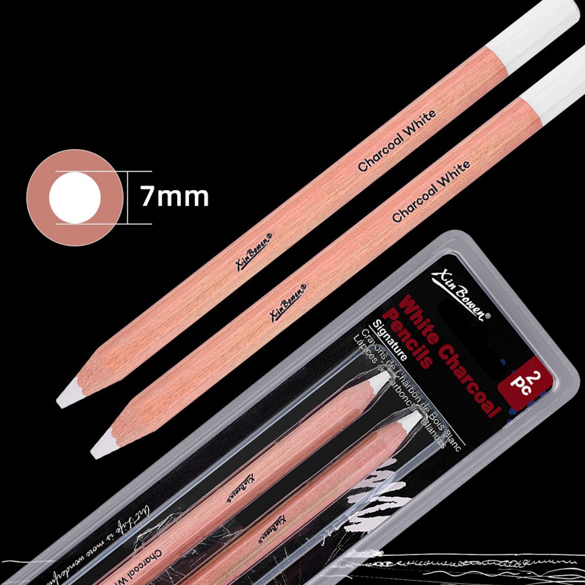 Sketching Charcoal Set - 2 sztuk/zestaw zagęszczony szkicowanie biały ołówek