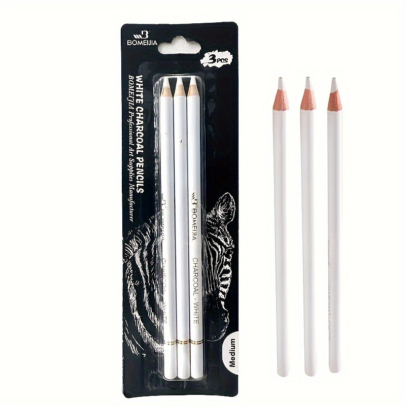 Sketching Charcoal Set - Zestaw ołówków węglowych artystycznych, 3/6 sztuk,