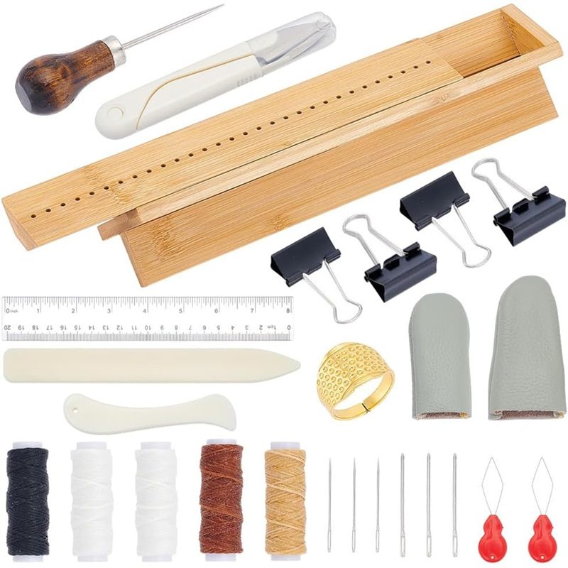 Bookbinding Supply Kit - Trendy 2025: Bambusowe podpórki do oprawy