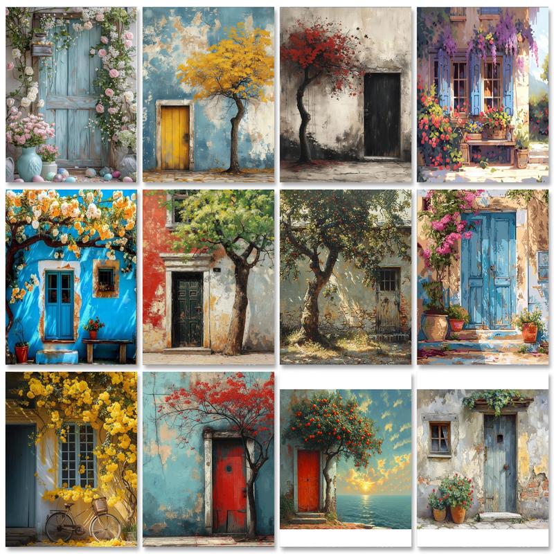 Art Craft Door - GATYZTORY 60x75cm Malowanie Liczbami Zestawy Dla