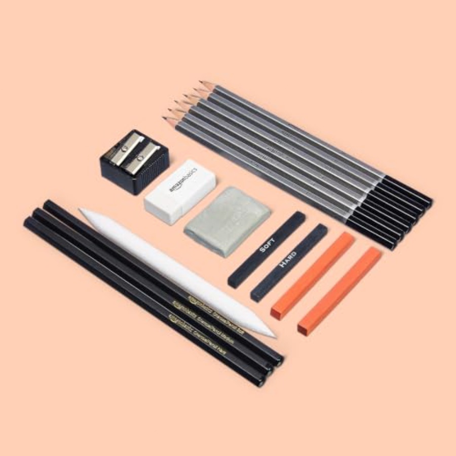 Sketching Charcoal Set - Zestaw do szkicowania i rysowania, 17