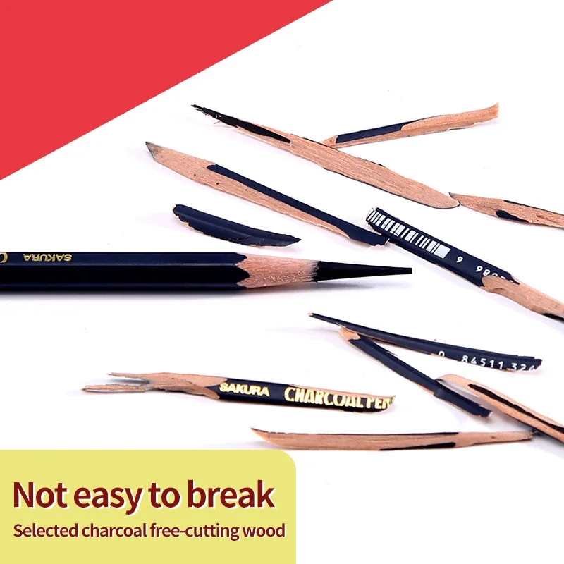 SAKURA ołówek z węglem drzewny – Sketching Charcoal Set recenzja i cena