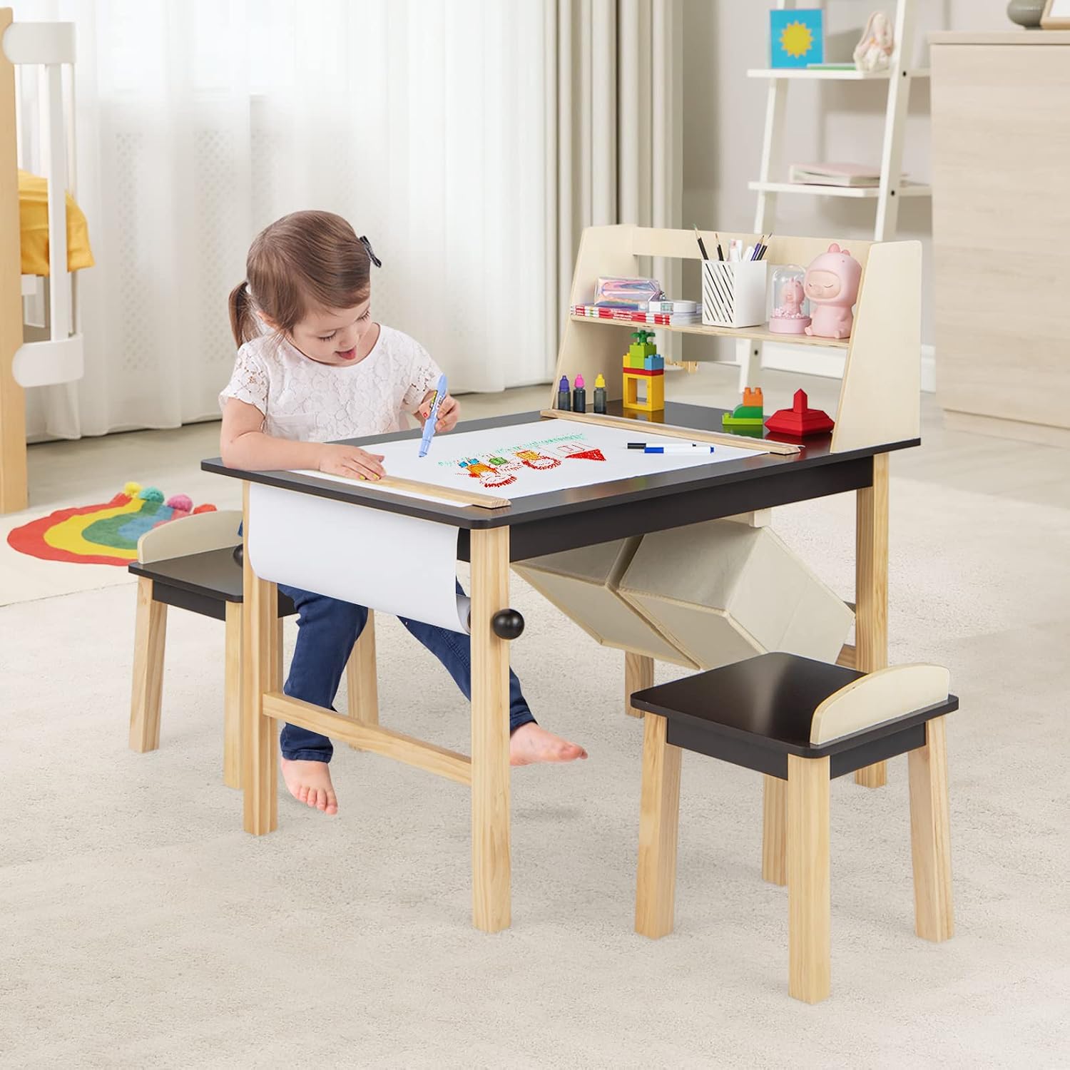 Drewniany stolik i krzesła dla – Art Craft Toddlers recenzja i cena