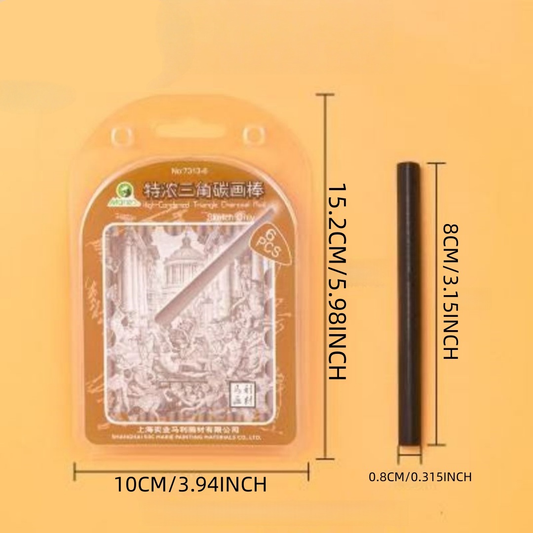 Trójkątny pręt do rysowania wę – Sketching Charcoal Set recenzja i cena