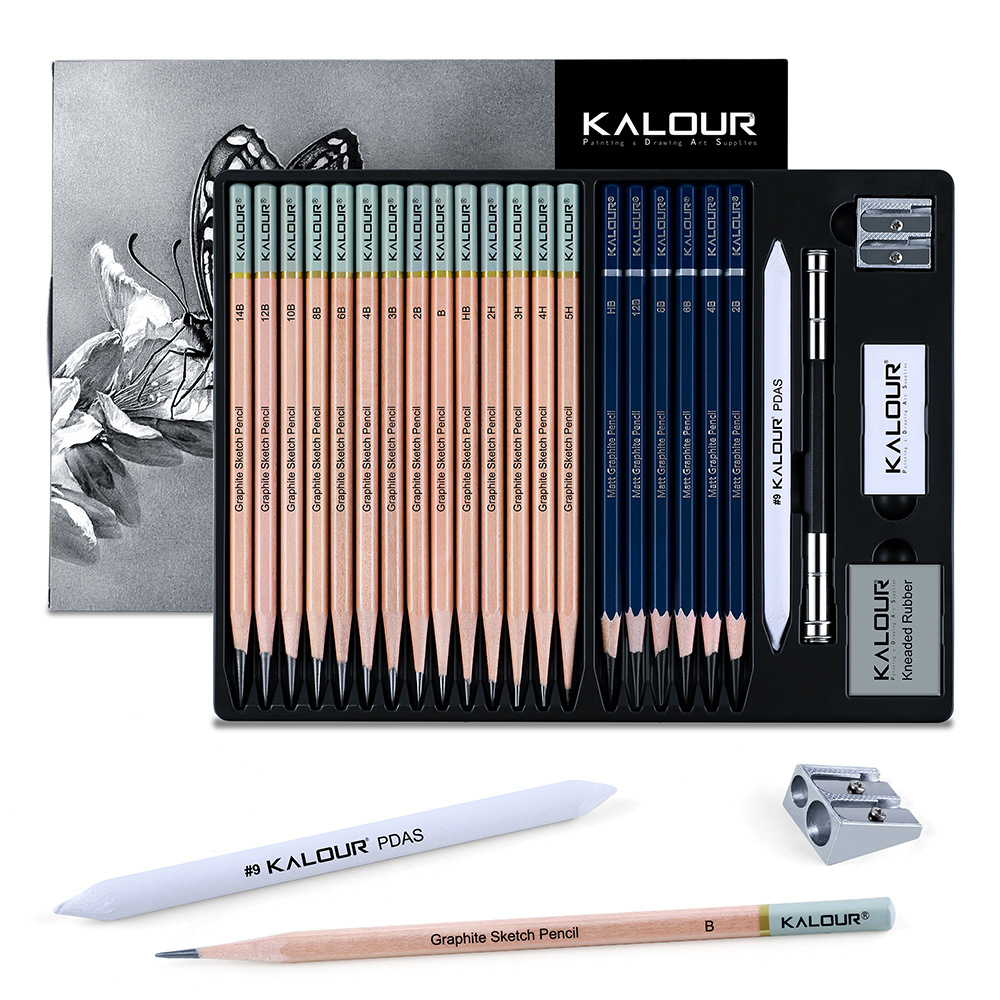 KALOUR 25/22 szt. Zestaw ołówk – Sketching Charcoal Set recenzja i cena