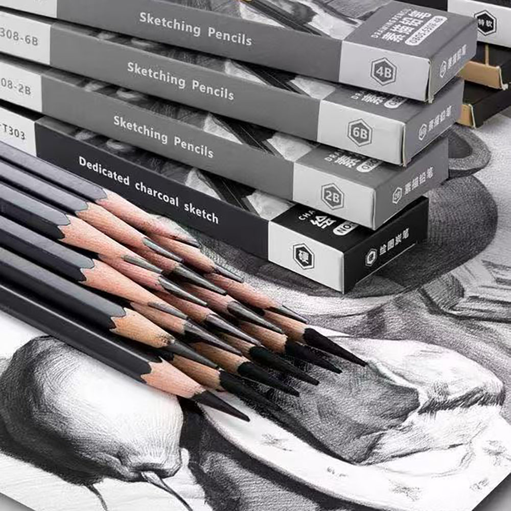 12 sztuk ołówków do szkicowani – Sketching Charcoal Set recenzja i cena