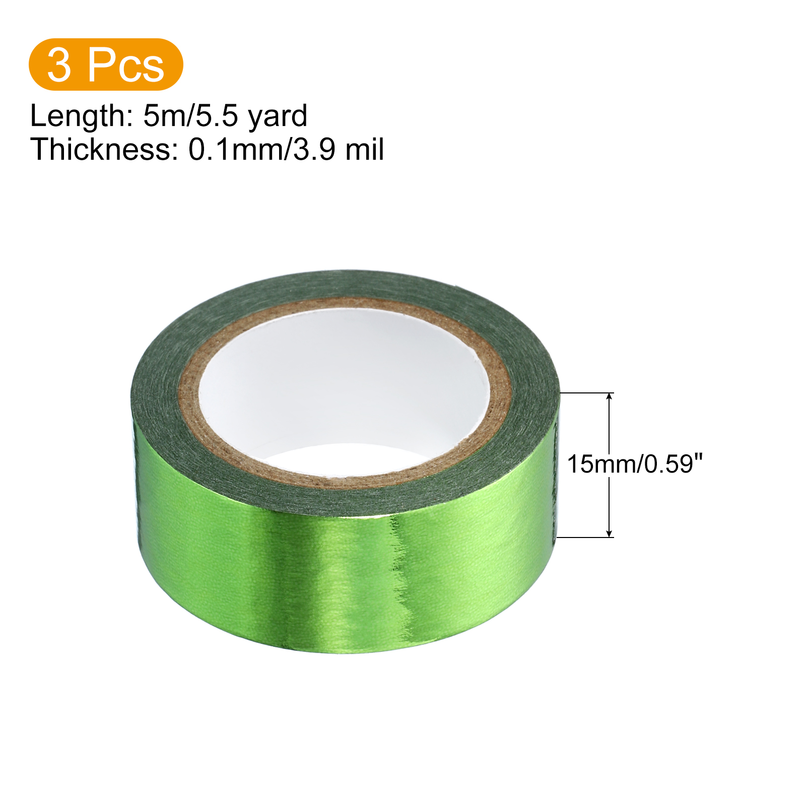 3 rolki 15mmx5m metaliczna taś – Art Craft Stationery recenzja i cena