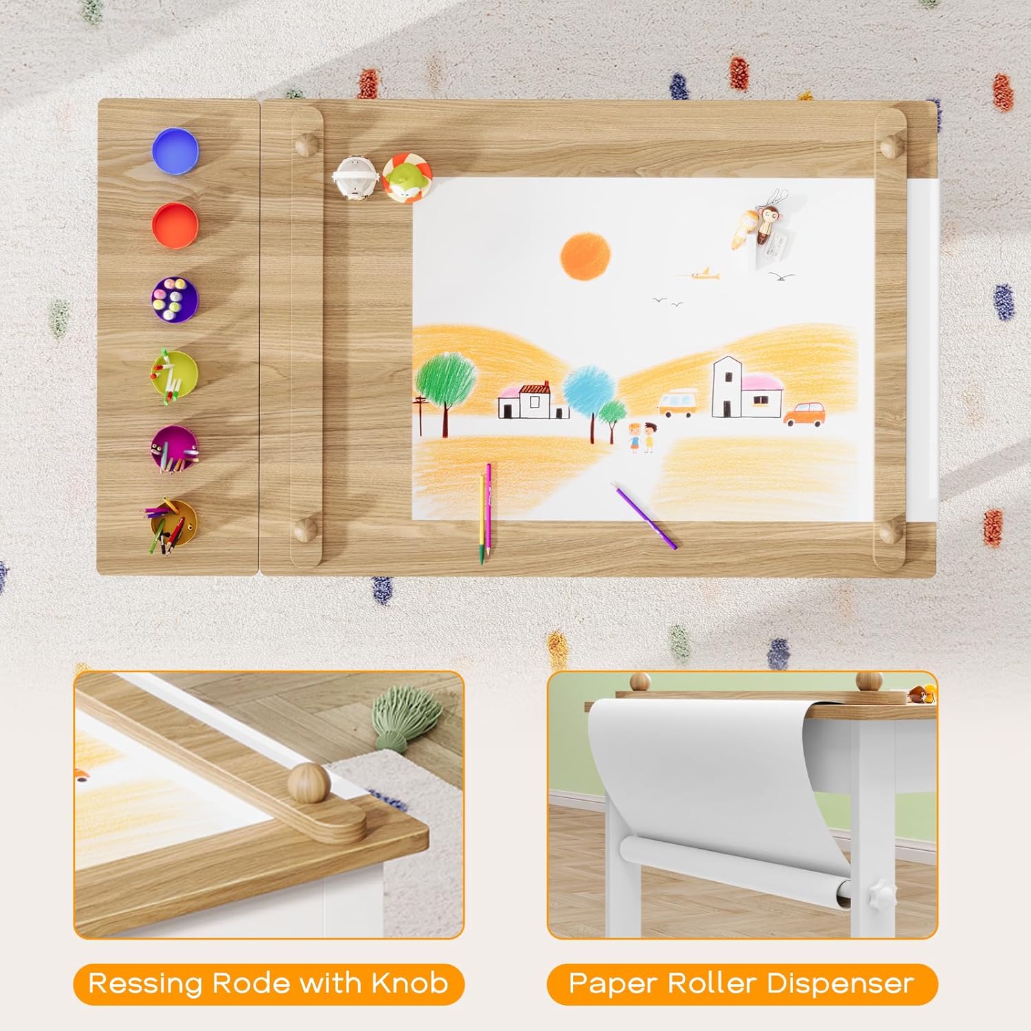 Stolik i krzesła dla dzieci, z – Art Craft Toddlers recenzja i cena