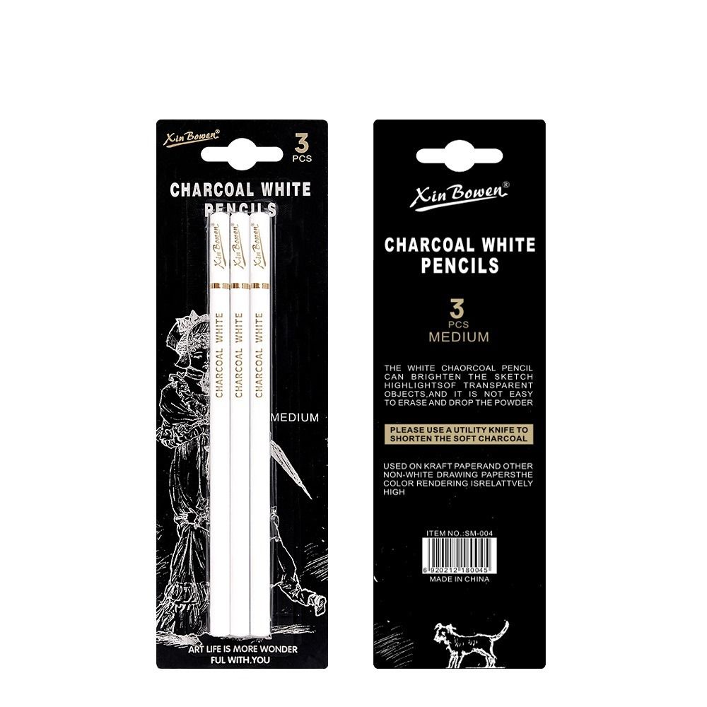 Zestaw 3 ołówków węglowych o m – Sketching Charcoal Set recenzja i cena