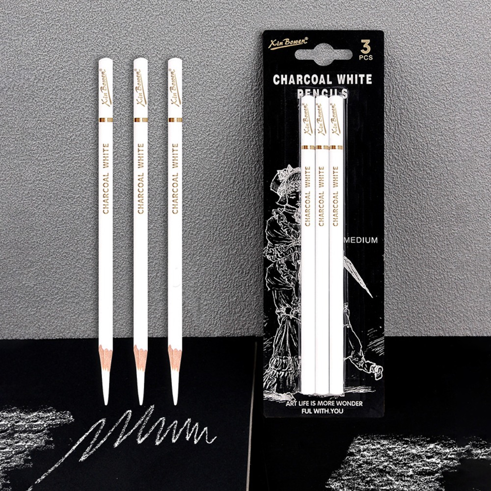 Zestaw 3 ołówków węglowych o m – Sketching Charcoal Set recenzja i cena