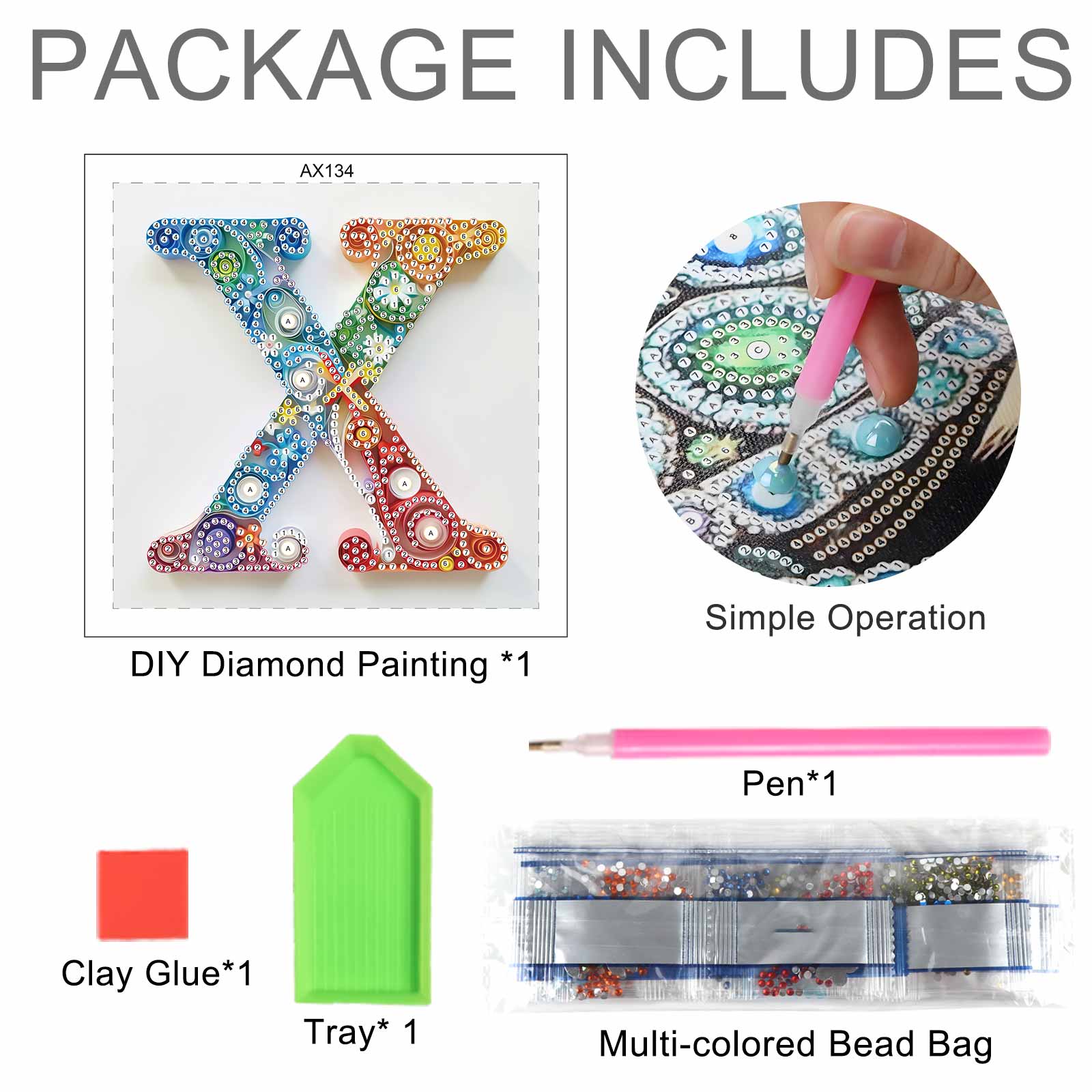 Zestawy do malowania diamentam – Art And Craft Letter X recenzja i cena