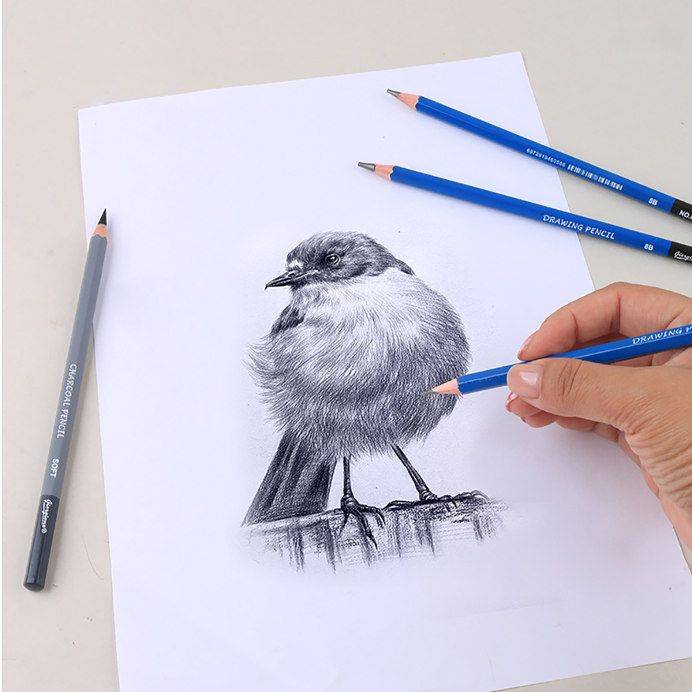 17-częściowy zestaw ołówków do – Sketching Charcoal Set recenzja i cena