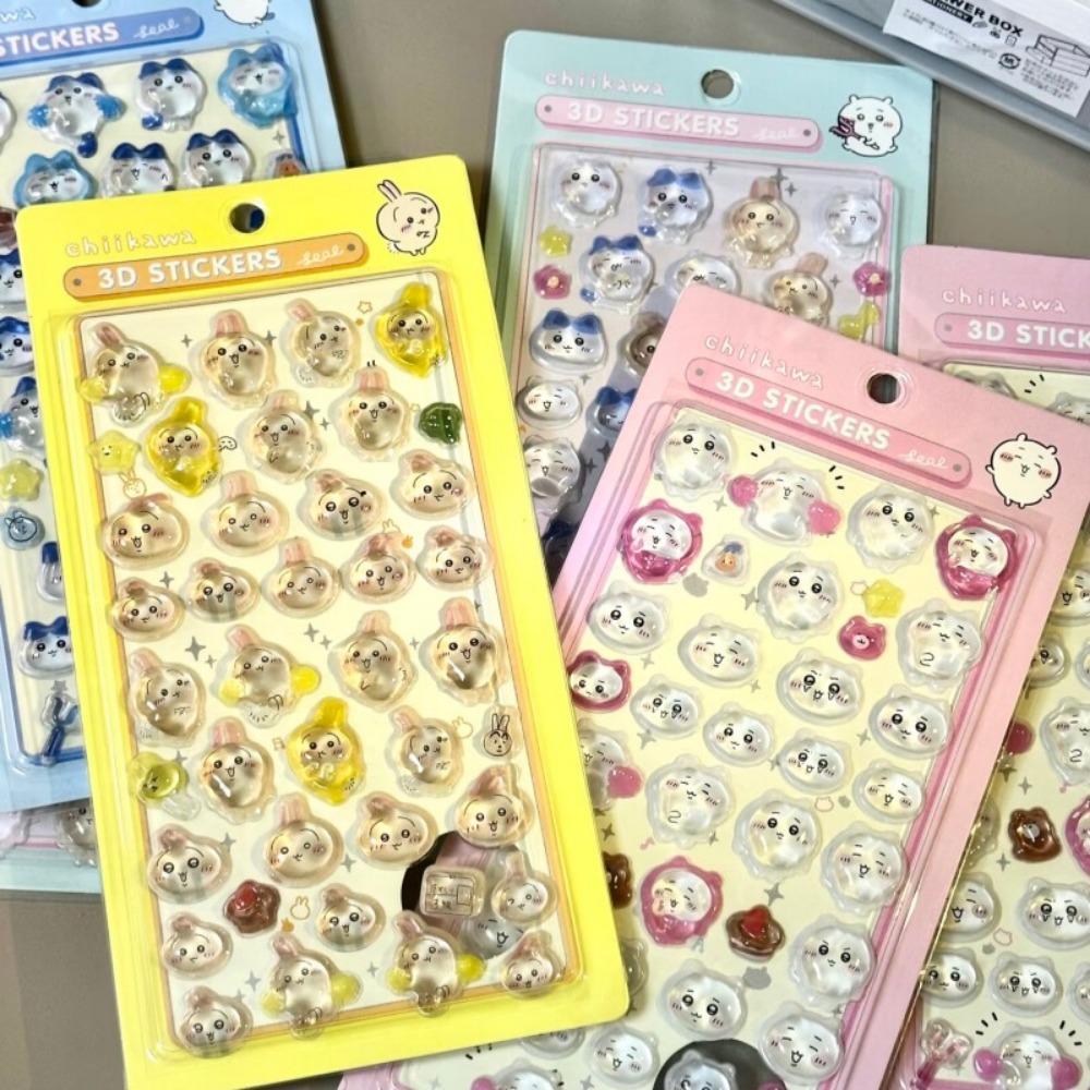 Urocze naklejki 3D Chiikawa z  – Art Craft Stationery recenzja i cena