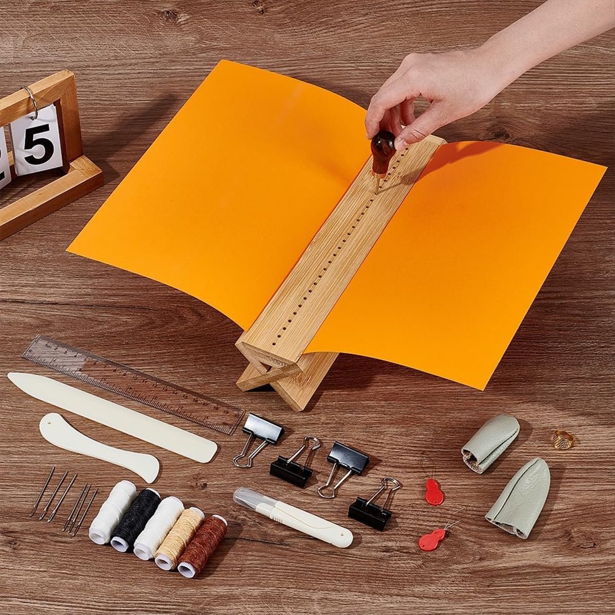 X07A 26 szt. bambusowych podkł – Bookbinding Supply Kit recenzja i cena