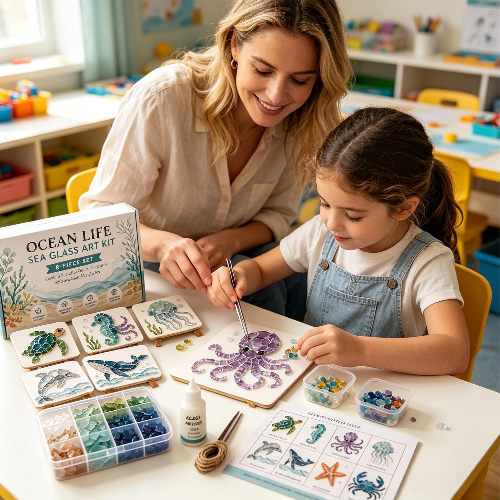 1 szt. Mozaika z morskiego szk – Art Craft Gifts For Adults recenzja i cena